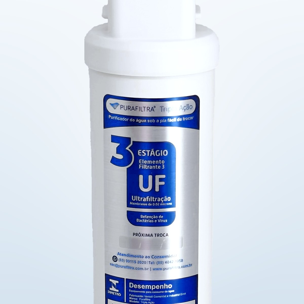 Rótulo do refil UF (estágio 3)